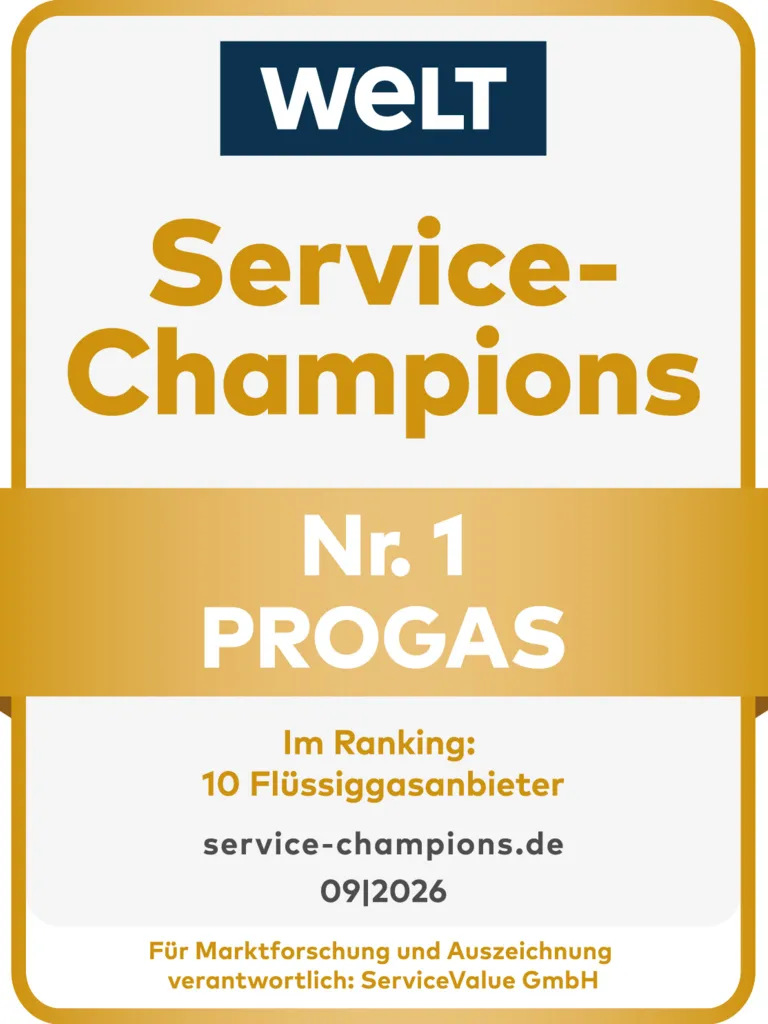 WELT-Siegel_Service-Champions_Nr. 1_GOLD_2026_PROGAS